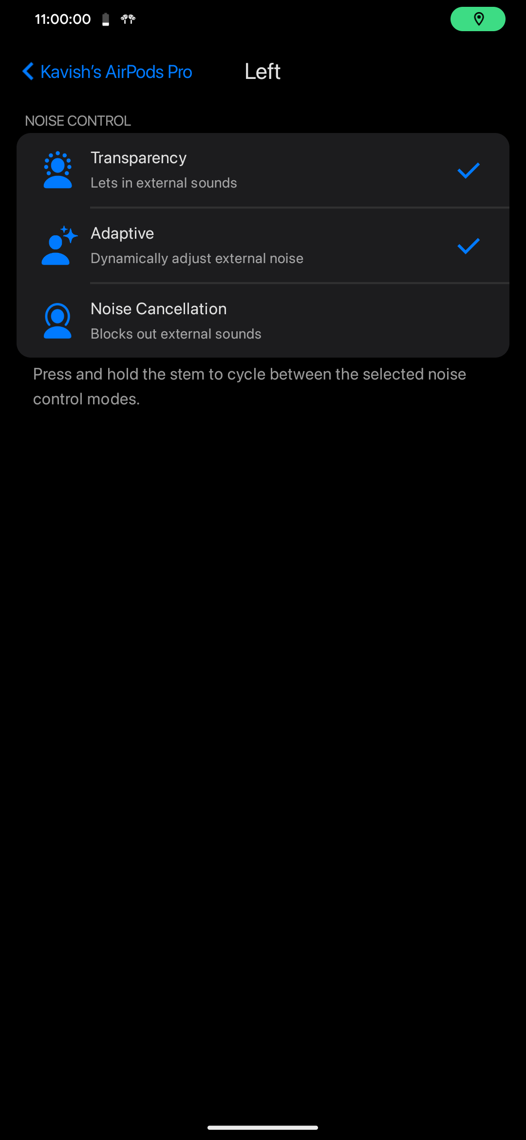 Long Press Configuration